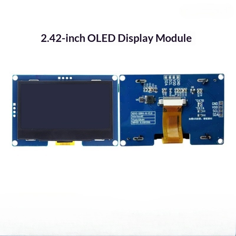 Oled Display Module - 2,42-дюймовый OLED LCD-экран, 4-контактный монохромный экран