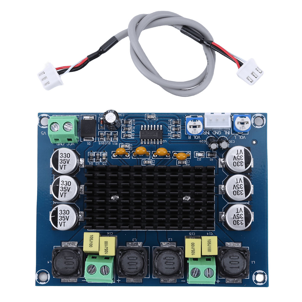 Diy Electronic Modules - Модуль стереоусилителя звука XH-M543, 12-26В постоянного