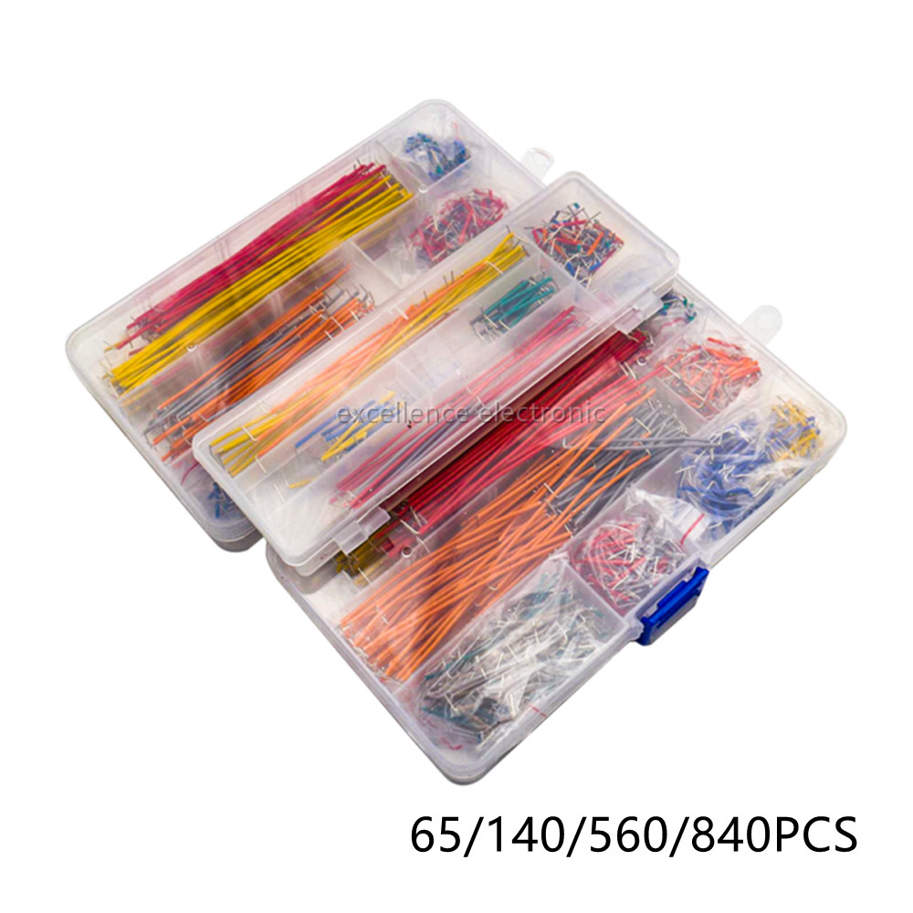 Breadboard Jumper Wire - 65/140/560/840 шт./кор. перемычки для макетной платы