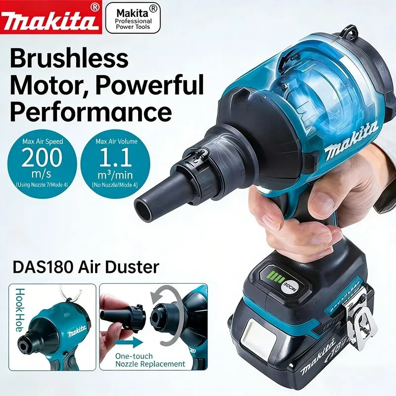 Diy Electronics Workshop - Беспроводной пылесос-воздуходувка Makita DAS180 18В с