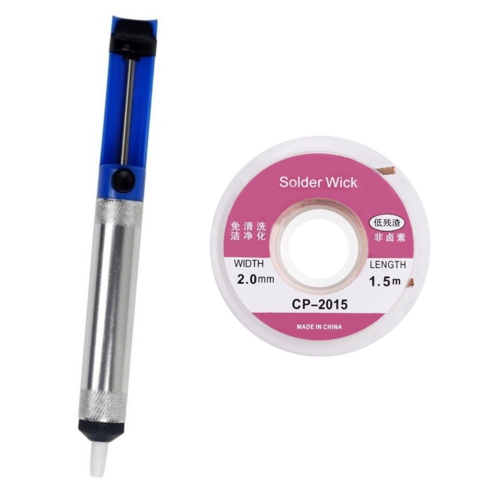 Flux Pen Electronics - Алюминиевый оловоотсос, вакуумная ручка для удаления