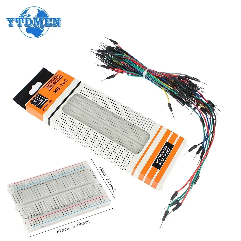 Breadboard Jumper Wire - Макетная плата MB-102, 400, 830 точек,