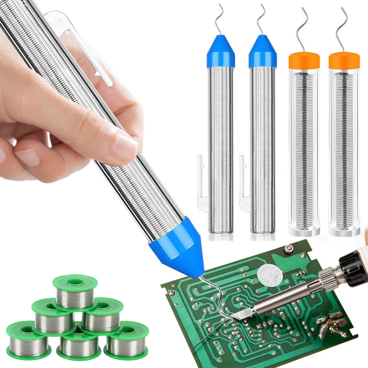 Flux Pen Electronics - Бессвинцовая припойная проволока-карандаш 0.8/1.0 мм, оловянная,