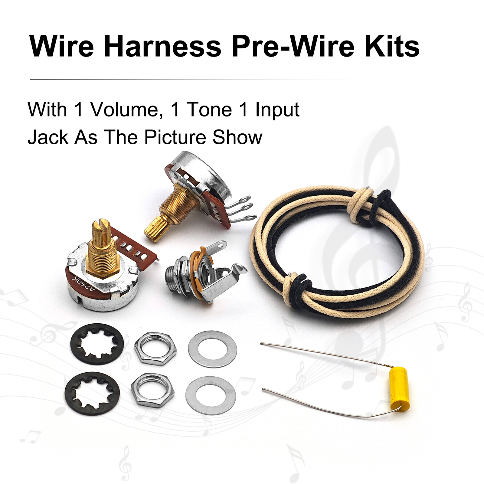 Diy Guitar Electronics Kit - Комплект электроники для электробас-гитары PB: проводка