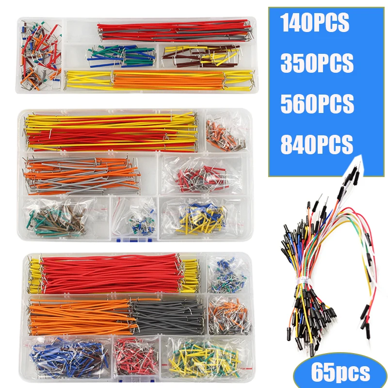 65/140/350/560/840 шт./кор. U- – обзор и цена Breadboard Jumper Wire