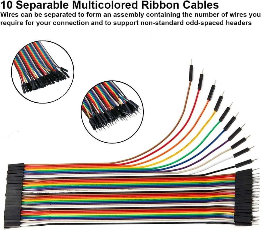 Комплект 40-контактных ленточн – обзор и цена Breadboard Jumper Wire