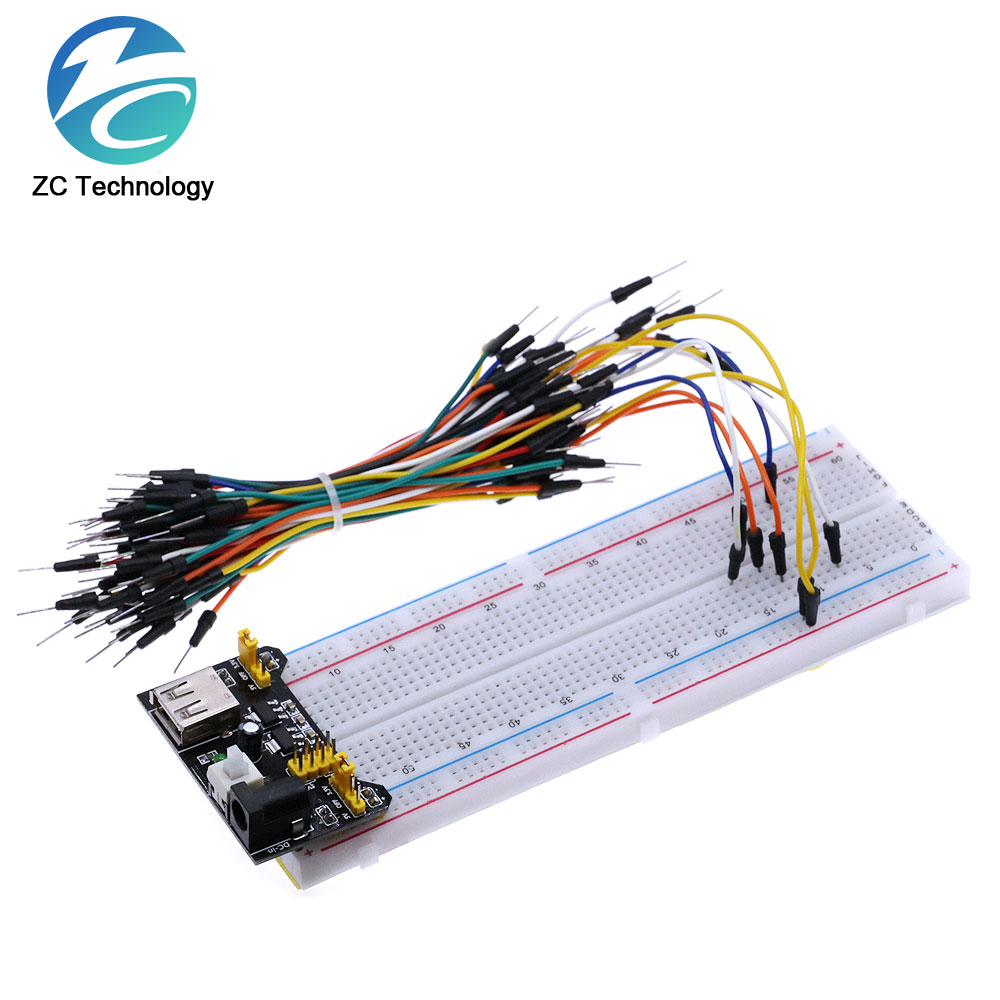 Макетная плата MB102 3,3 В/5 В – обзор и цена Breadboard Jumper Wire