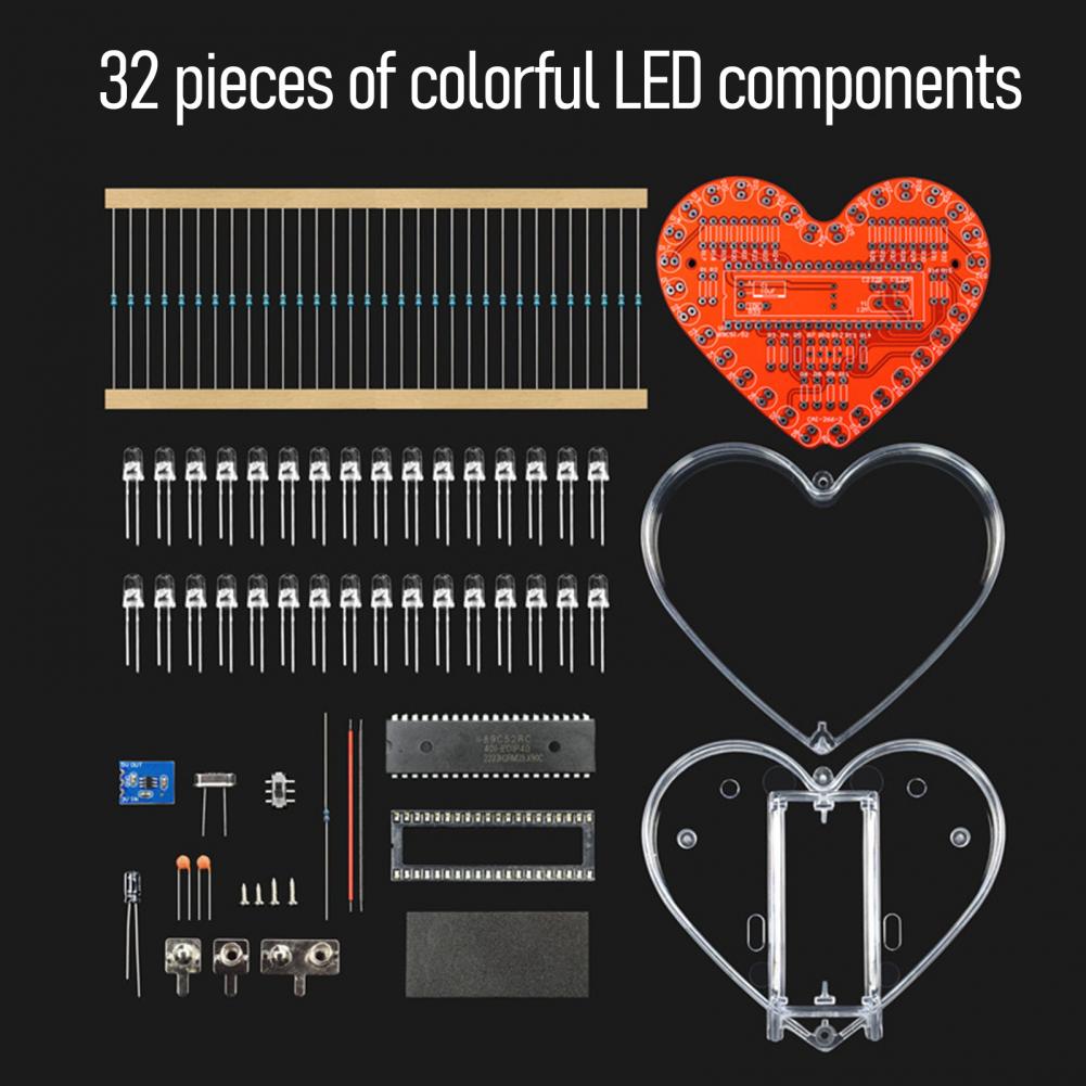 Набор для пайки в форме сердца – обзор и цена Diy Electronics Workshop