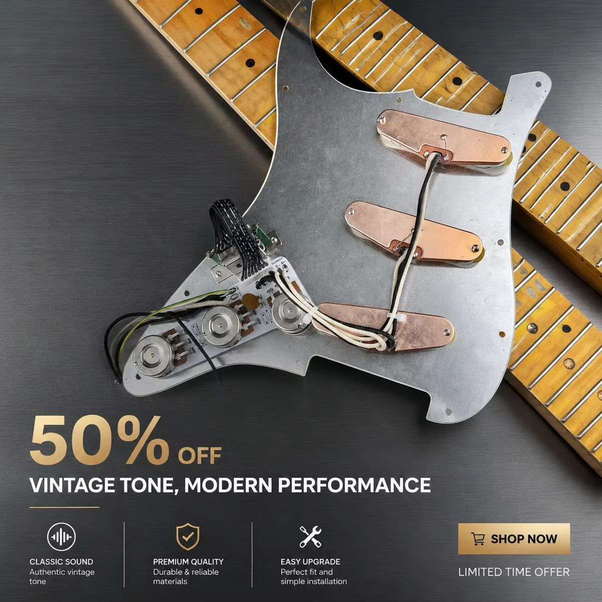 Комплект пикгардов ST с звукос – обзор и цена Diy Guitar Electronics Kit