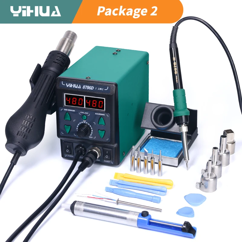 YIHUA 8786D паяльник термовозд – обзор и цена Diy Elektronic