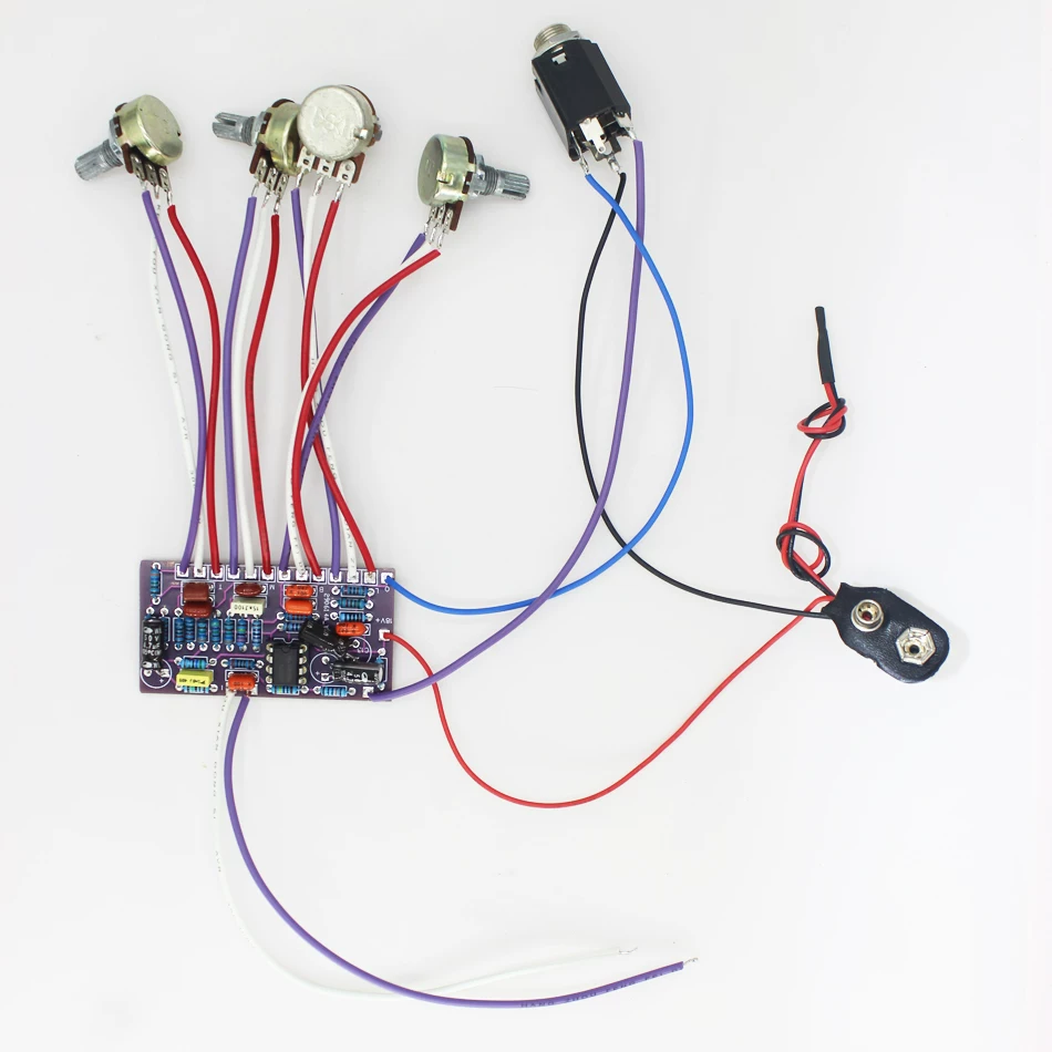 Комплект активного предусилите – обзор и цена Diy Guitar Electronics Kit